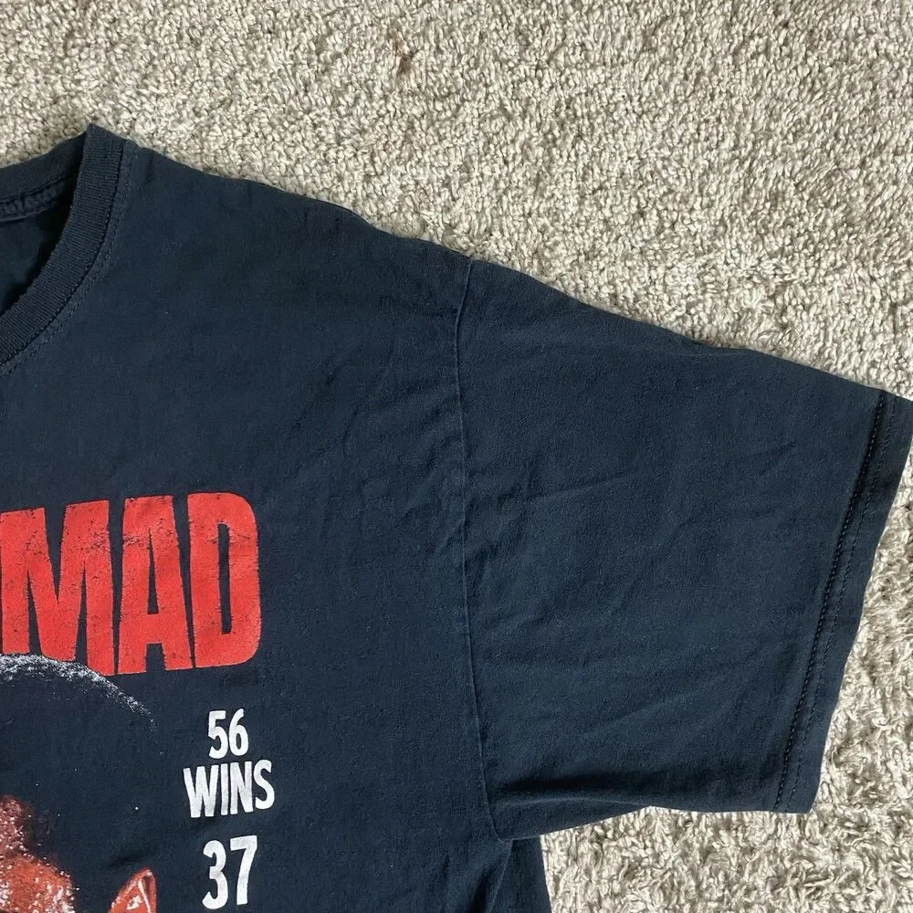 Muhammad Ali Graphic T Shirt Boxing Black Mens Large